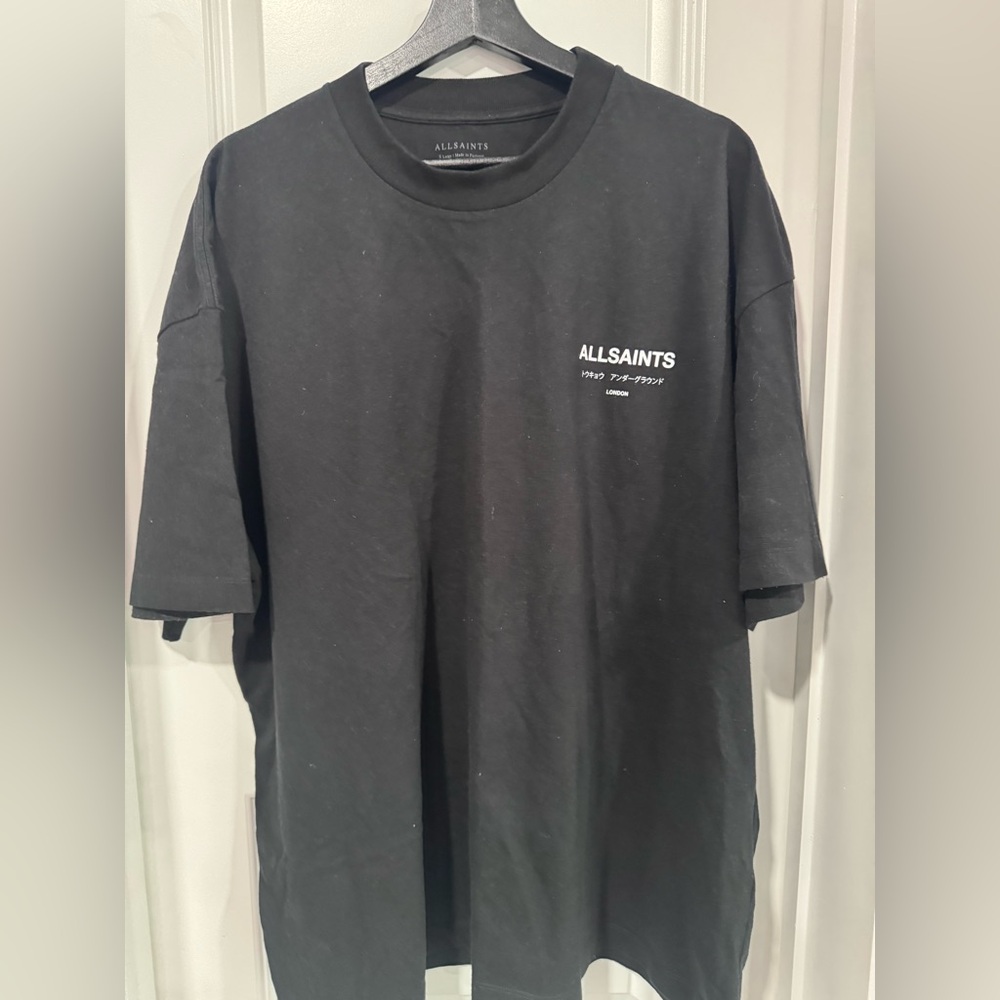 All Saints Black Graphic Tee